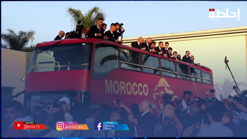 فيديو.. استقبال تاريخي لأسود الأطلس وأجواء حماسية بمطار الرباط سلا