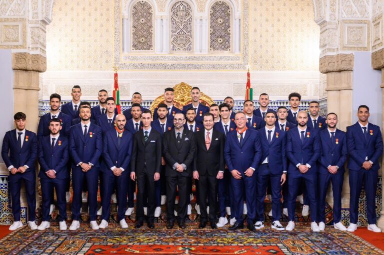 الاستقبال الملكي لأعضاء المنتخب يحمل كل معاني العناية الكاملة والدائمة التي يوليها الملك للرياضيين والشباب (لقجع)