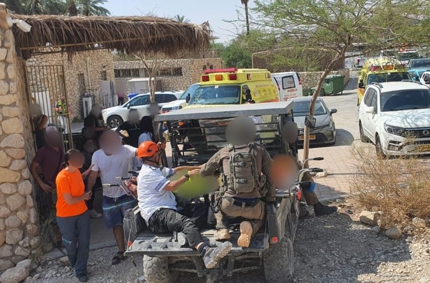 مصرع طفل وإصابة ثمانية أشخاص جراء انهيار صخري في جنوب إسرائيل
