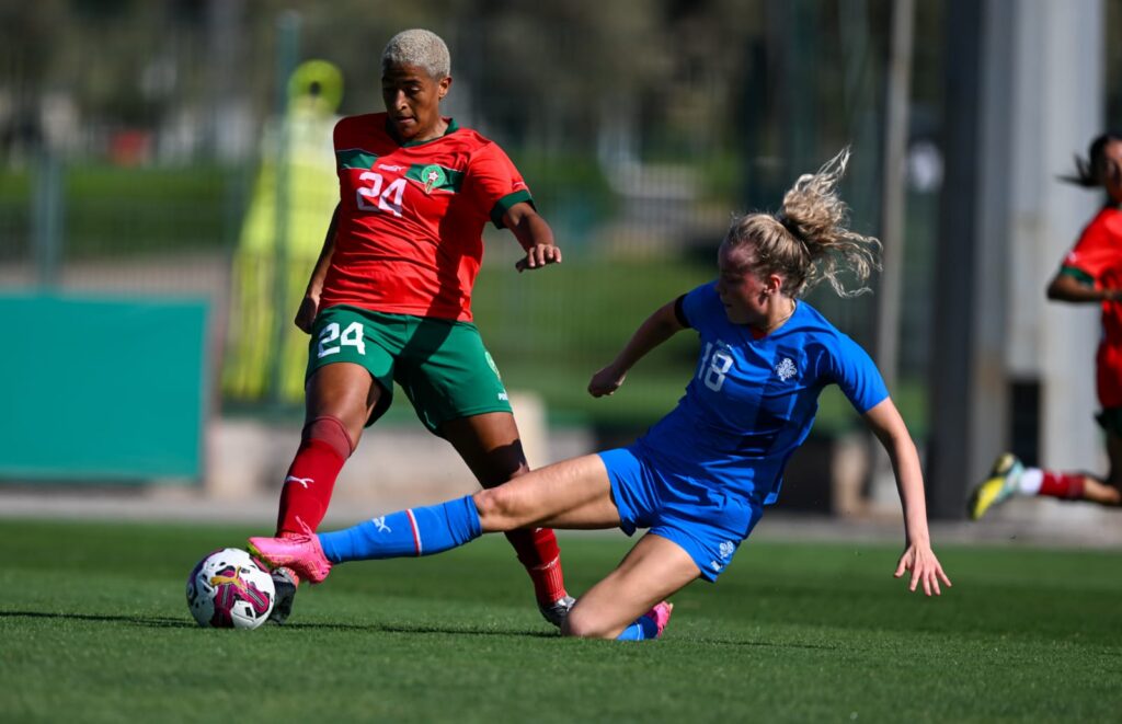 المنتخب المغربي لكرة القدم النسوية (-23 سنة) يتعادل وديا مع نظيره الايسلندي
