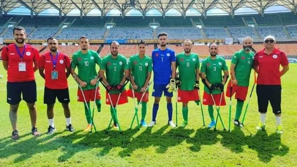الألعاب الإفريقية لذوي الاحتياجات الخاصة.. المنتخب الوطني لكرة قدم مبتوري الأطراف يفوز على نظيره الليبيري لتخلف حضور الأخير