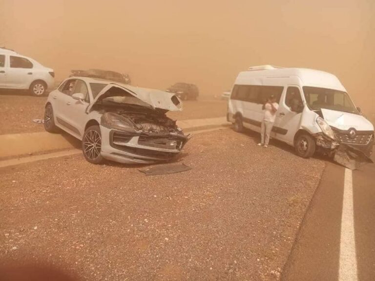 تطاير الغبار يتسبب في حادثة مميتة ضواحي مراكش
