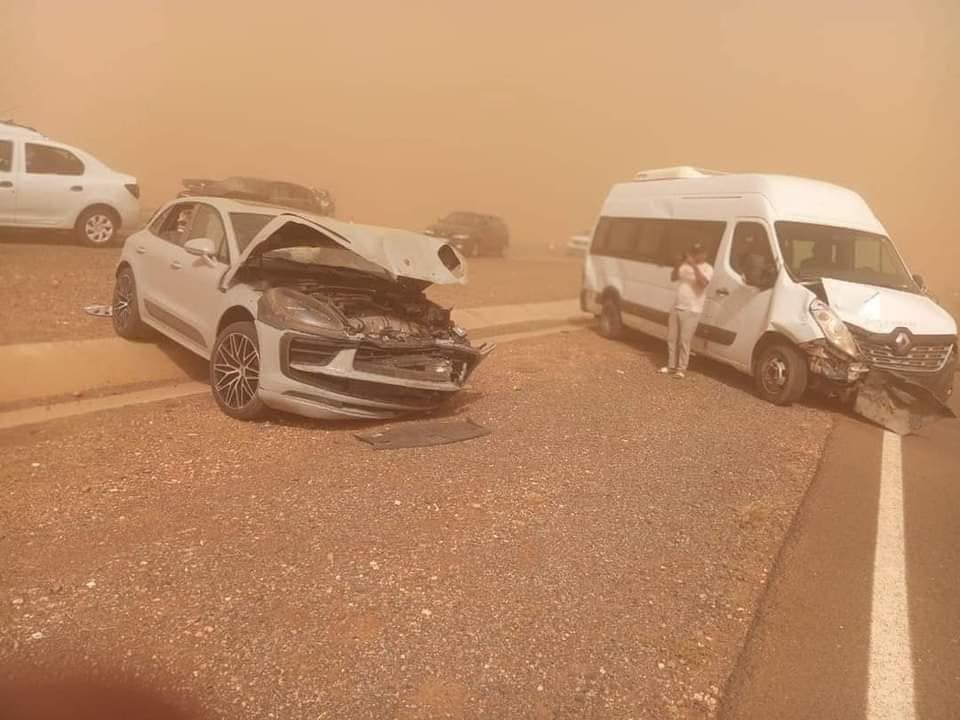 تطاير الغبار يتسبب في حادثة مميتة ضواحي مراكش