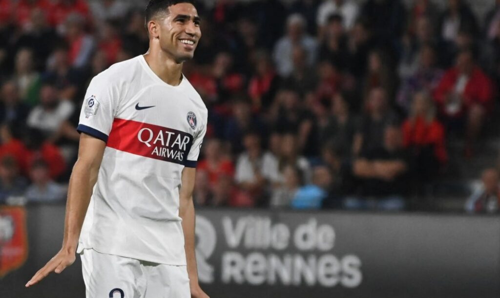 الدوري الفرنسي.. حكيمي يسجل لسان جيرمان ضد رين