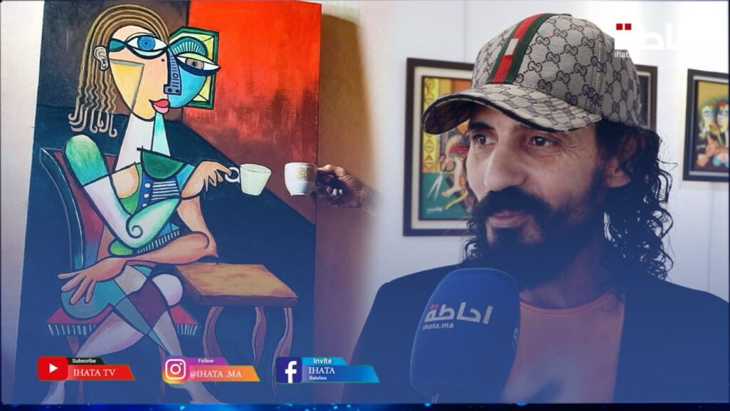 "كمياء العيون وشغف النظرة".. الفنان التشكيلي حسن عين الحياة يكشف تيمة لوحاته (فيديو)