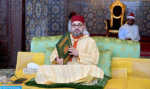 أمير المؤمنين يترأس الدرس الثالث من سلسلة الدروس الحسنية الرمضانية