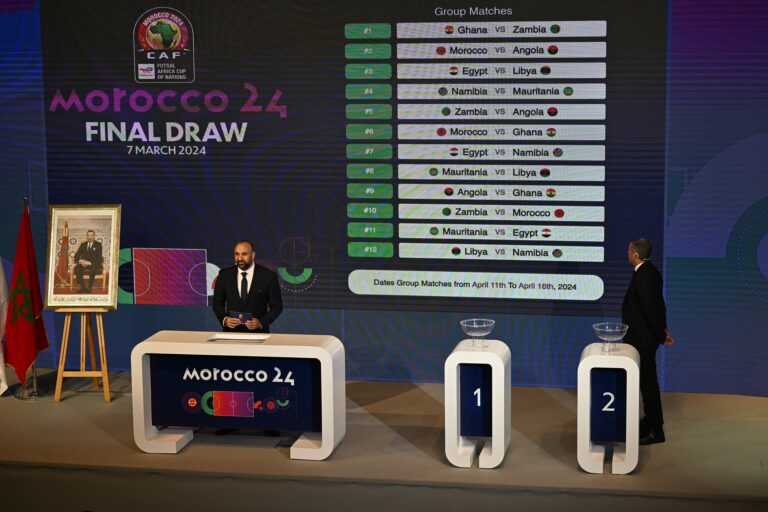 قرعة كان الفوتسال "المغرب 2024".. المنتخب الوطني في المجموعة الأولى إلى جانب أنغولا وغانا وزامبيا