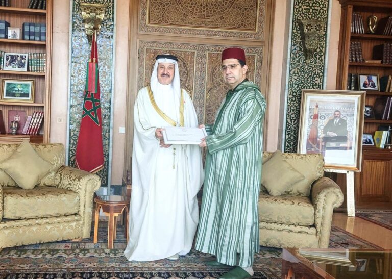 بوريطة يستقبل سفير مملكة البحرين حاملا رسالة خطية إلى الملك محمد السادس من العاهل البحريني