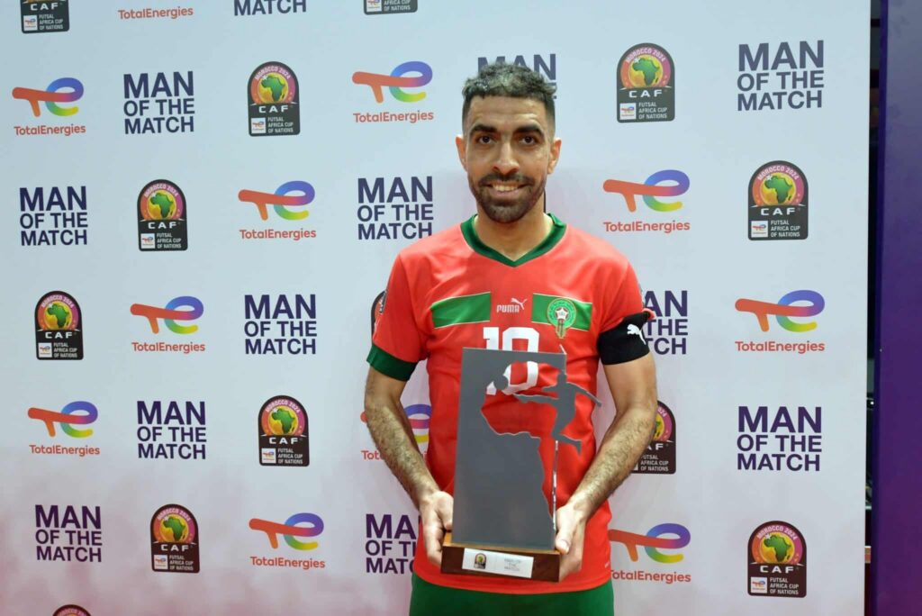 "كان الفوتسال المغرب 2024".. المسرار أحسن لاعب في مباراة المغرب وليبيا