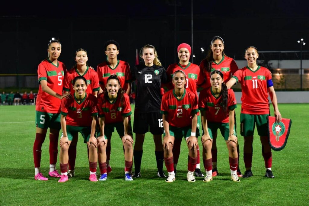 المنتخب الوطني المغربي النسوي U20 الفائز على منتخب بانما U23 الجمعة 5 أبريل 2024