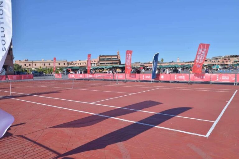 جائزة الحسن الثاني الكبرى للتنس.. مباراة استعراضية بساحة جامع الفنا