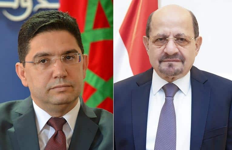 اتصال هاتفي بين ناصر بوريطة ووزير الخارجية وشؤون المغتربين اليمني