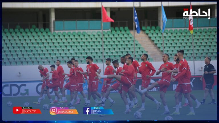 مشاهد من الحصة التدريبية الأخيرة لأسود الأطلس بأدرار قبل مواجهة زامبيا