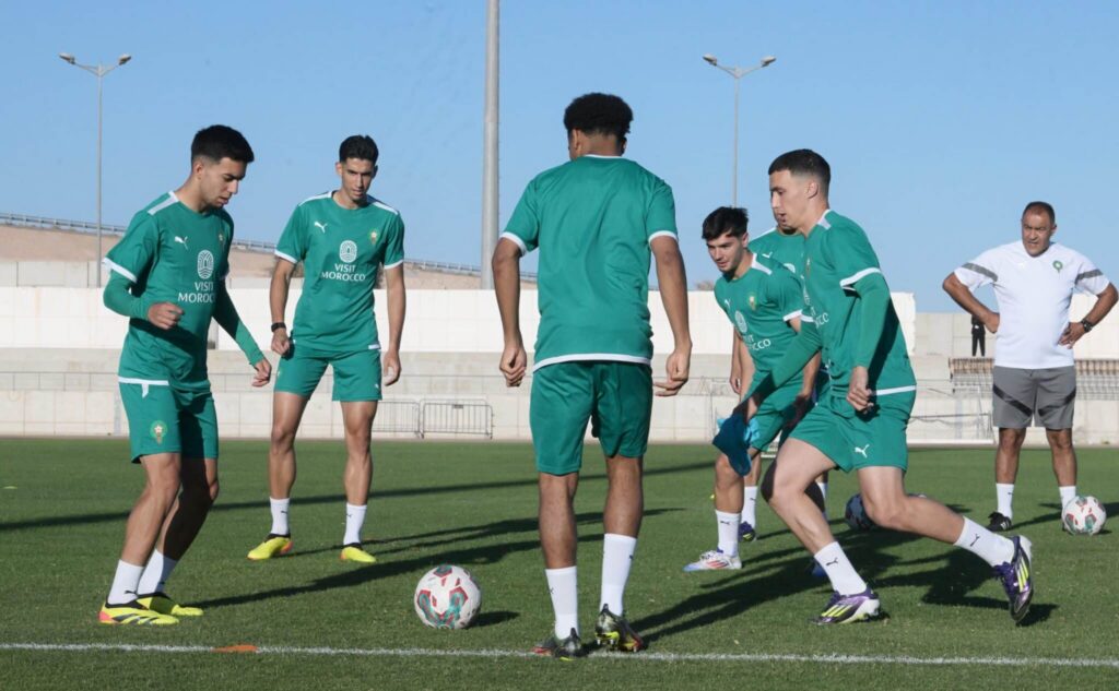 المنتخب الوطني المغربي يستعد للقاء الكونغو برازافيل