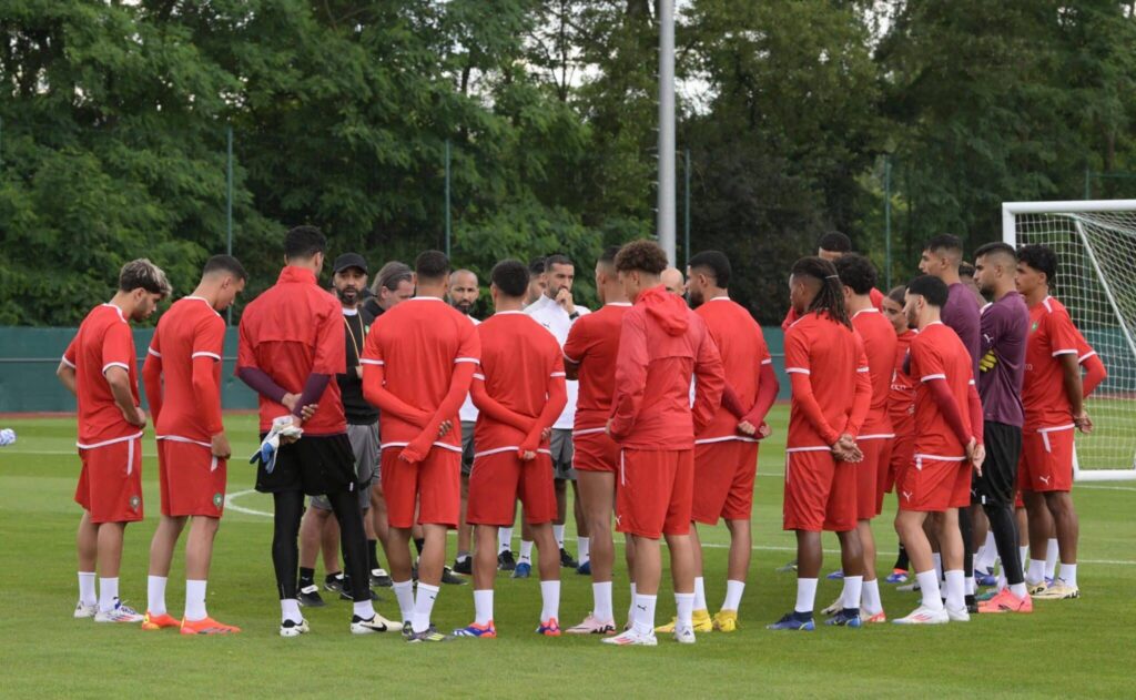 المنتخب الأولمبي المغربي يجري أول حصتين تدريبتين بفرنسا