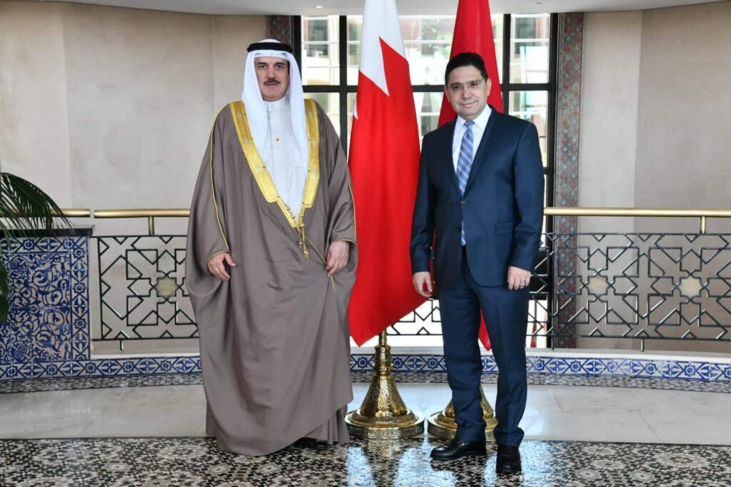 بوريطة يجري محادثات مع رئيس مجلس النواب البحريني