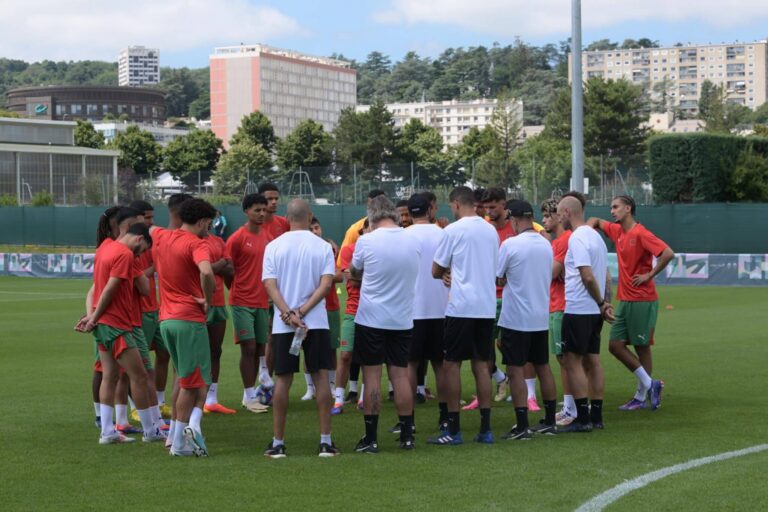المنتخب الأولمبي يجري آخر حصة تدريبية قبل مواجهة الأرجنتين