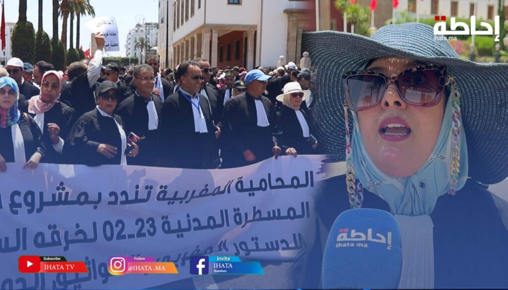 محامو المغرب يحتجون على مشروع قانون المسطرة المدنية الجديد (فيديو)