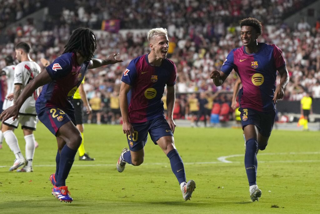 لا ليغا.. الوافد الجديد أولمو يقود برشلونة لفوزه الثالث