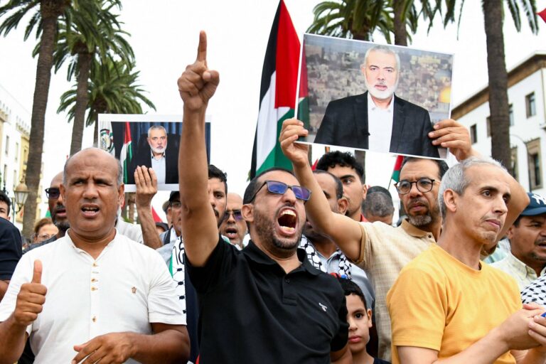 تنديدا باغتيال هنية.. مظاهرات مناهضة لإسرائيل في إسطنبول وتونس والرباط