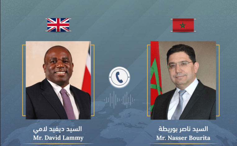 بوريطة يتباحث هاتفيا مع نظيره البريطاني