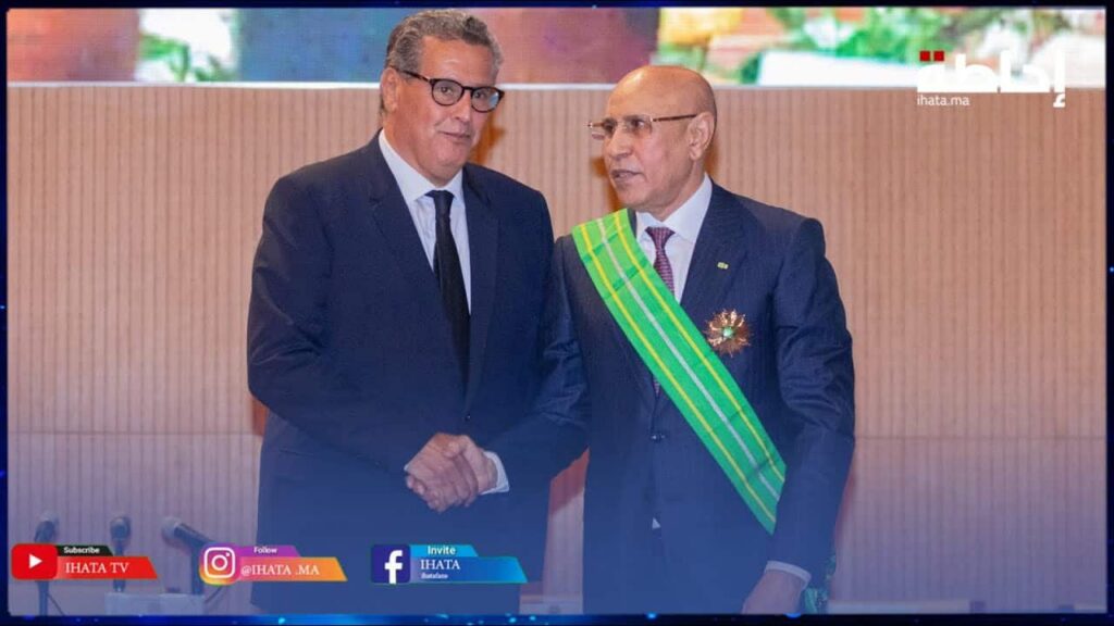 أخنوش يقدم التهاني للرئيس الموريتاني خلال حفل تنصيبه (فيديو)