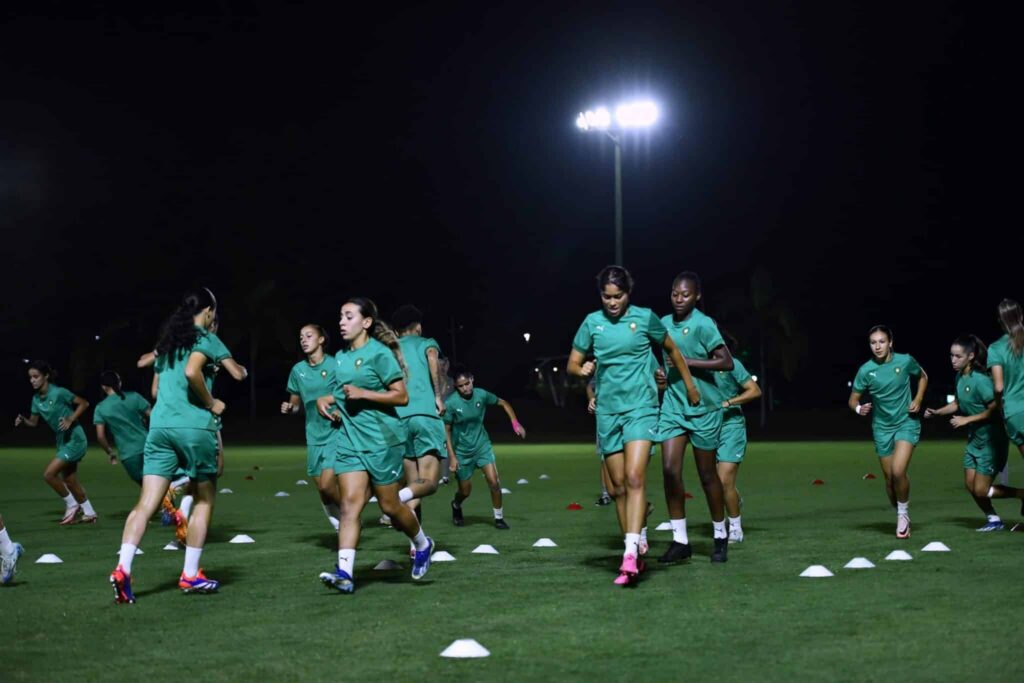 ‎"اللبؤات" لأقل من 20 سنة يجرين آخر حصة تدريبية قبل مواجهة منتخب الباراغواي