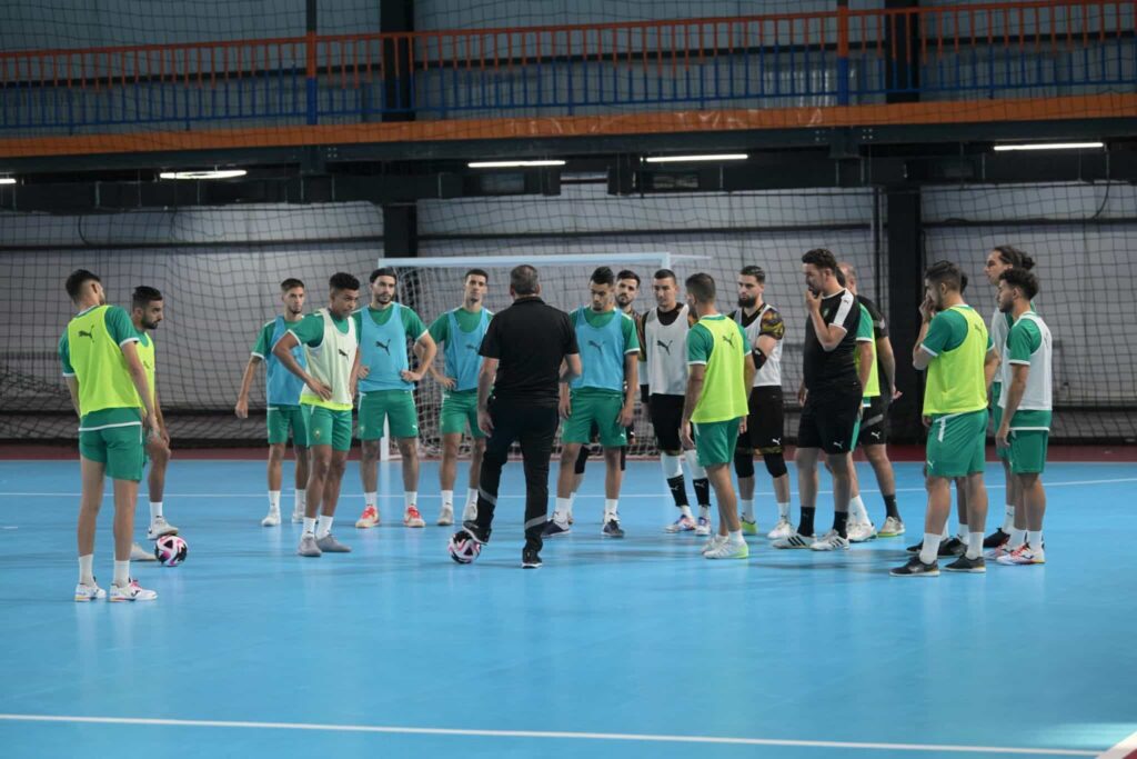 المنتخب الوطني لكرة القدم داخل القاعة يواصل استعداداته لكأس العالم