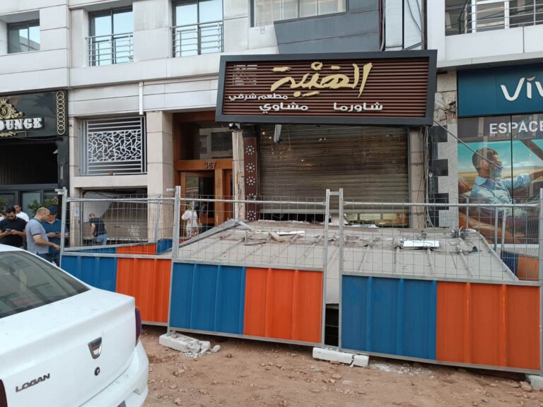 إصابات بالجملة خلال إنهيار واجهة مطعم على رؤوس الزبناء بالدار البيضاء
