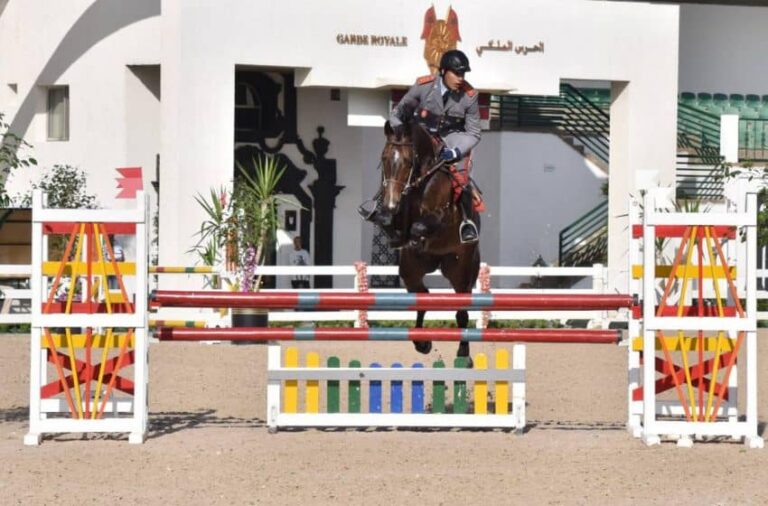 الحرس الملكي ينظم المباراة الرسمية للقفز على الحواجز الخاصة بفئة الخيول الشابة