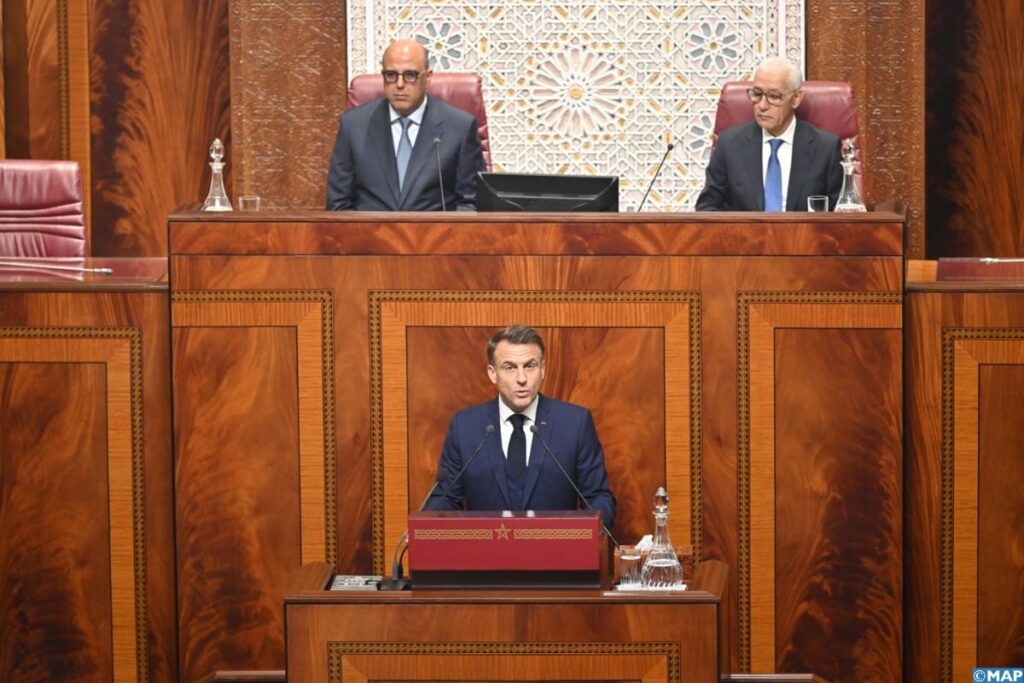 الرئيس الفرنسي يدعو إلى تطوير شراكات جديدة بين الرباط وباريس