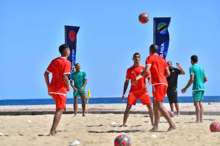 كأس إفريقيا لكرة القدم الشاطئية: المنتخب الوطني يستعد لمباراته أمام غانا