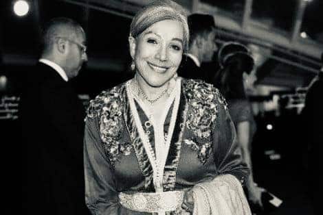 الملك يعزي أفراد أسرة المرحومة الممثلة القديرة نعيمة المشرقي