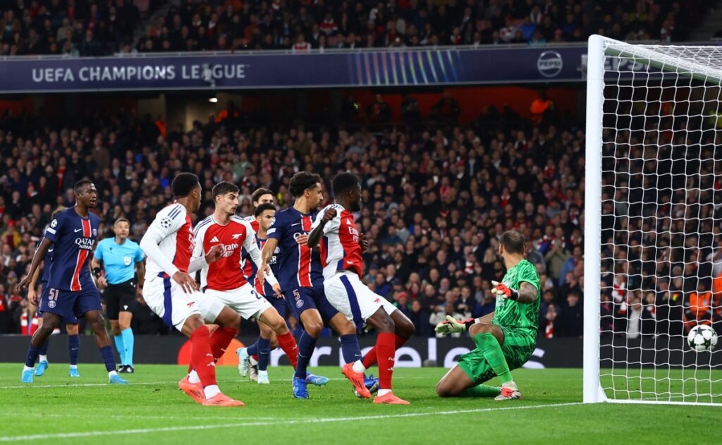 دوري أبطال أوروبا.. أرسنال يحسم موقعة سان جرمان بهدفين نظيفين