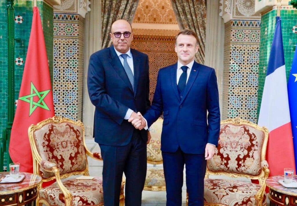 الرئيس الفرنسي إيمانويل ماكرون يستقبل ولد الرشيد