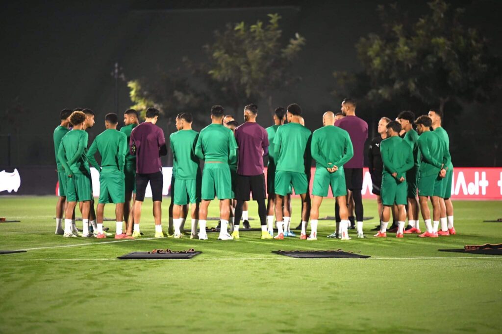 المنتخب الوطني المغربي يجري أول حصة تدريبية تحسبا لمباراتي الغابون وليسوتو