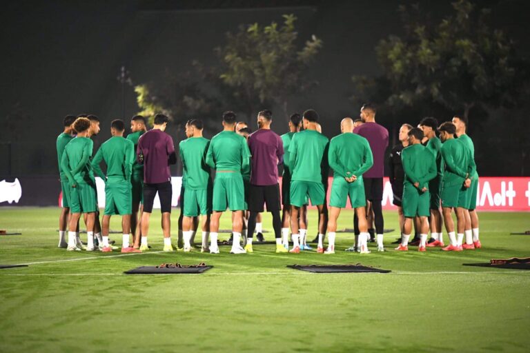 المنتخب الوطني المغربي يجري أول حصة تدريبية تحسبا لمباراتي الغابون وليسوتو