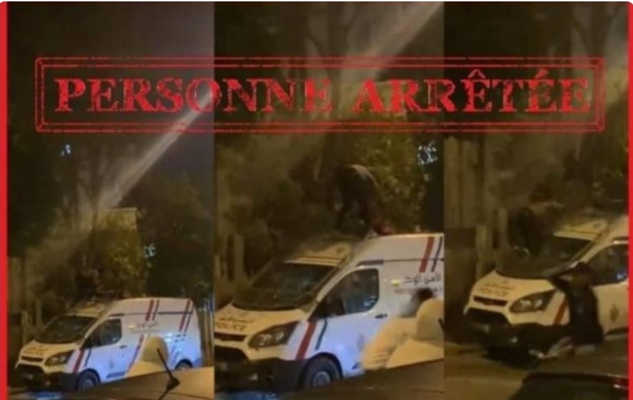 أمن البيضاء يفك لغز شخص عار أحدث فوضى فوق سيارة للشرطة