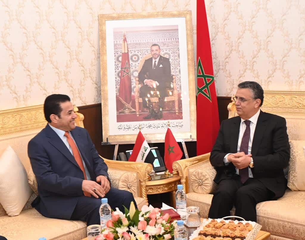 الرباط.. وهبي يجري مباحثات مع مستشار الأمن القومي العراقي