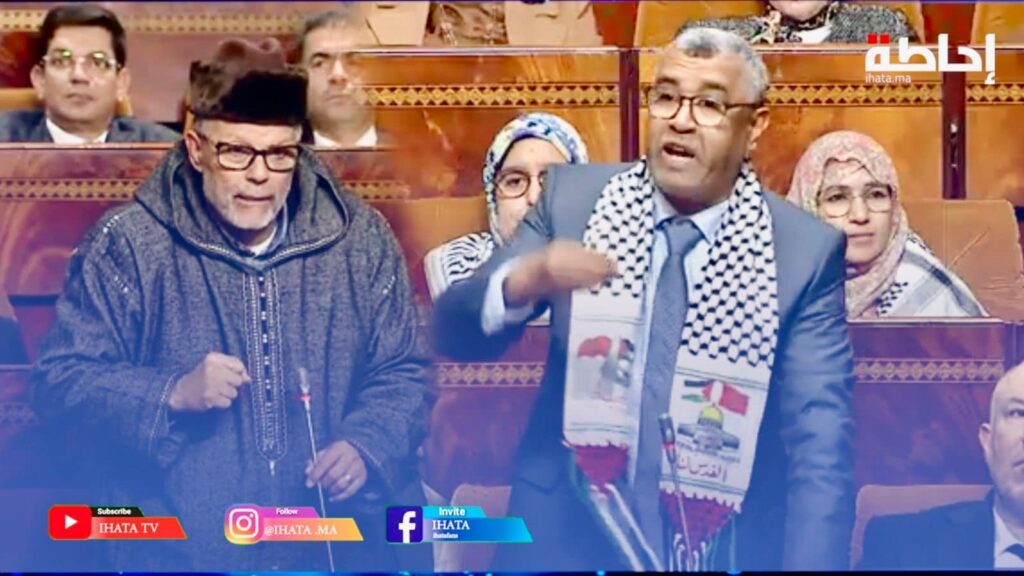 فيديو.. مواجهة نارية بين الأحرار والبجيدي والسيمو يرفض المزايدة بالقضية فلسطينية بحمل"شرويطة"