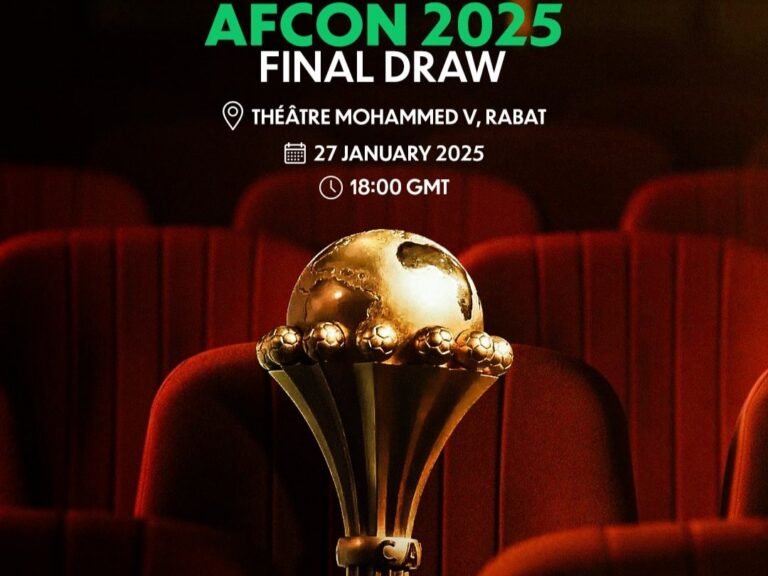 كأس أمم إفريقيا "المغرب 2025".. سحب القرعة بالمسرح الوطني محمد الخامس بالرباط