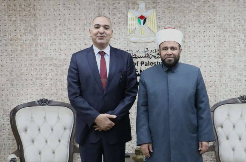 وزير الأوقاف والشؤون الدينية الفلسطيني الشيخ محمد مصطفى نجم