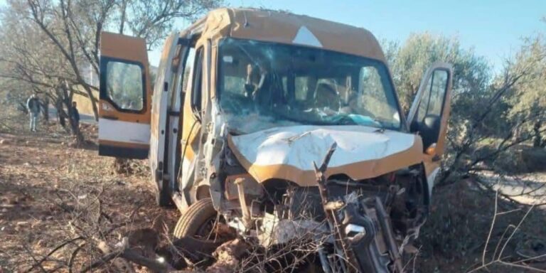 إصابات في صفوف تلاميذ في حادثة سير لحافلة للنقل المدرسي ضواحي أزيلال