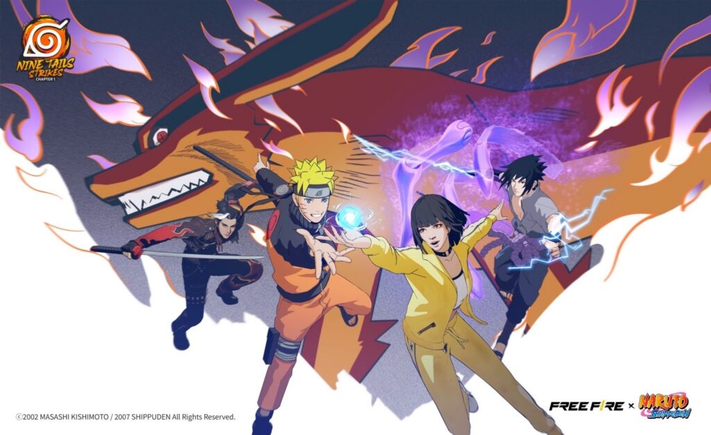 Free Fire وNARUTO SHIPPUDEN يتحدان في تجربة ألعاب استثنائية لعشاق الأكشن والأنيمي