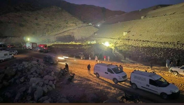 مصرع 5 عمال في انفجار بنفق في سد "المختار السوسي" إقليم تارودانت