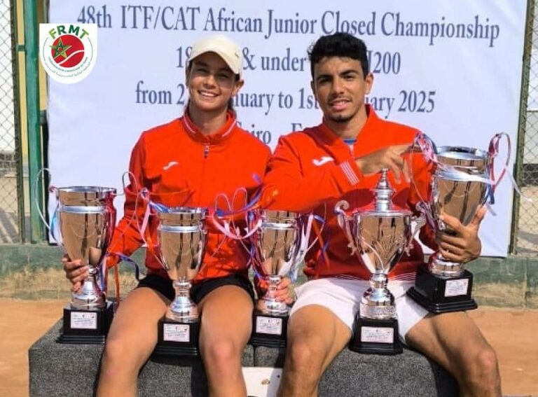 المغربيان لينا بزا و أمين جمجي يحرزان لقب بطولة إفريقيا للتنس لأقل من 18 سنة