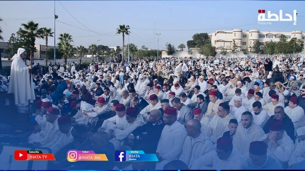 الدار البيضاء.. أجواء صلاة عيد الفطر بمصلى حي مولاي رشيد (فيديو)