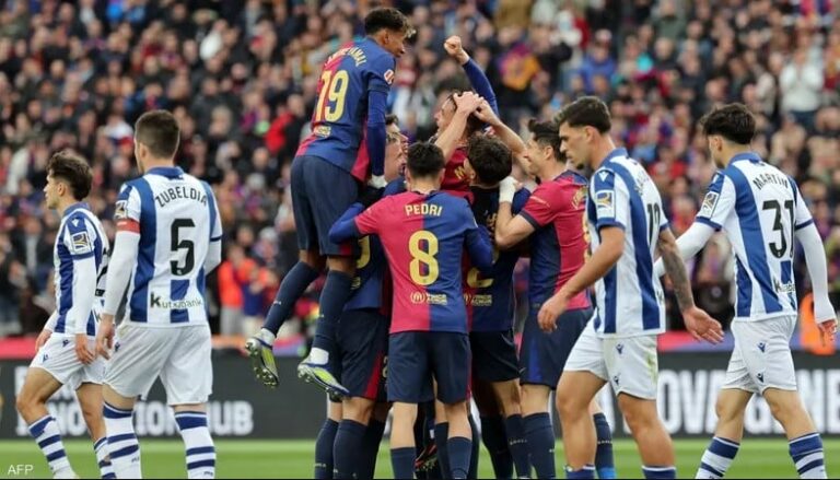 بطولة إسبانيا.. برشلونة يعود للصدارة بفوزه على سوسييداد برباعية