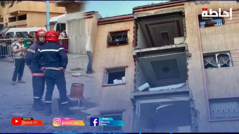 انفجار قنينات غاز يدمر منزلا من ثلاث طوابق ويخلف إصابات (فيديو)