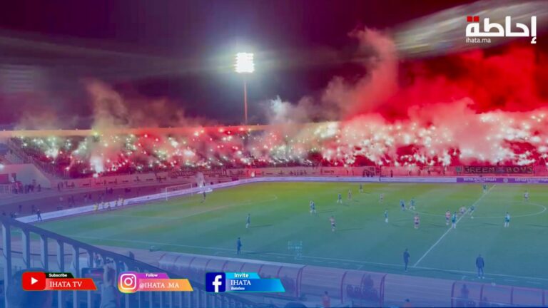 كراكاج جماهير الرجاء يلهب مدرجات الزاولي أمام المغرب التطواني (فيديو)
